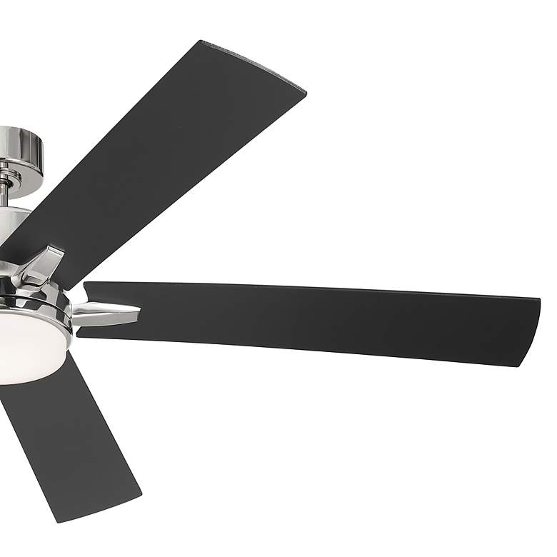 Image 5 60" Kichler Lucian Elite XL Polished Nickel LED Fan with Wall Control more views