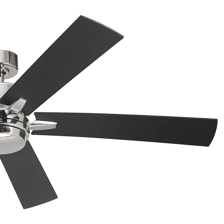 Image 6 60" Kichler Lucian Elite XL Polished Nickel LED Fan with Wall Control more views