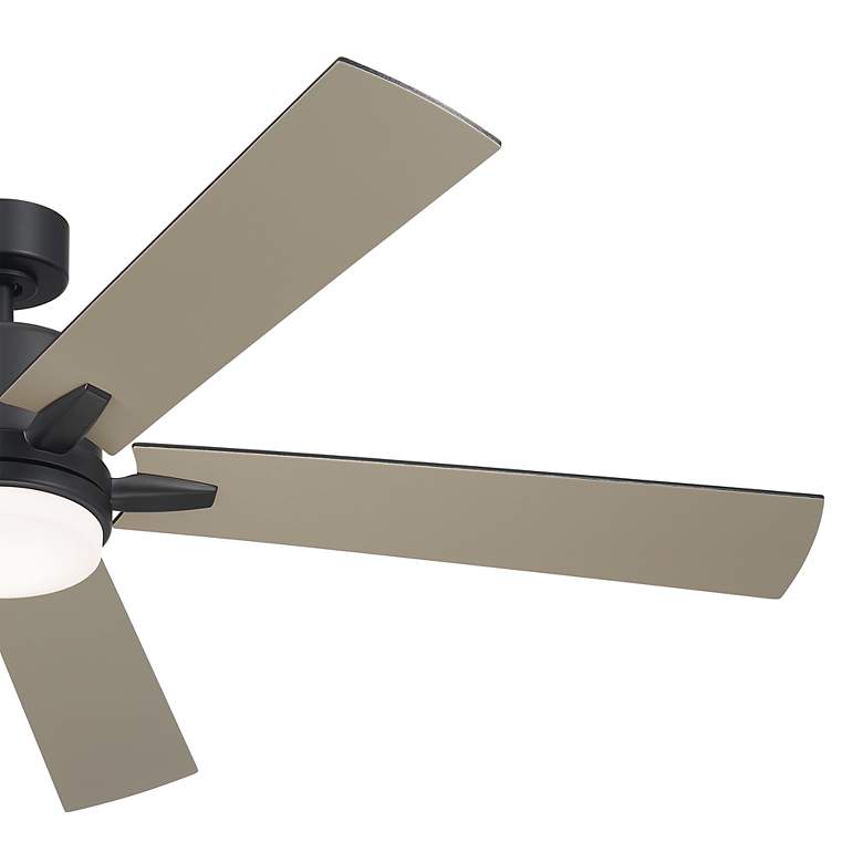 Image 3 60" Kichler Lucian Elite XL Satin Black LED Fan with Wall Control more views