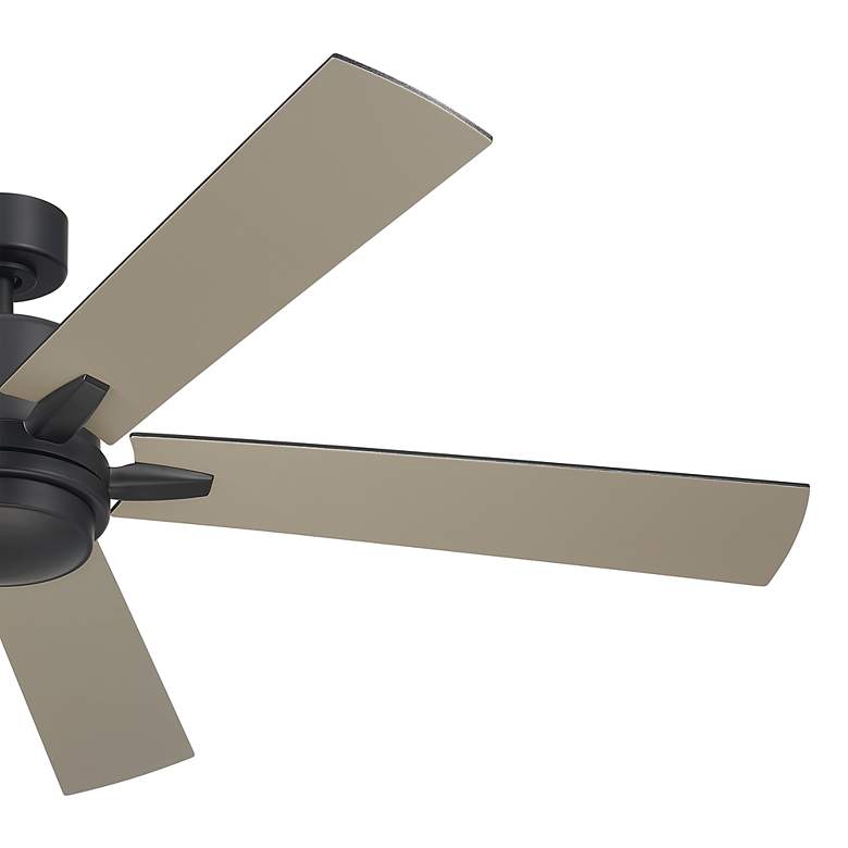Image 4 60 inch Kichler Lucian Elite XL Satin Black LED Fan with Wall Control more views