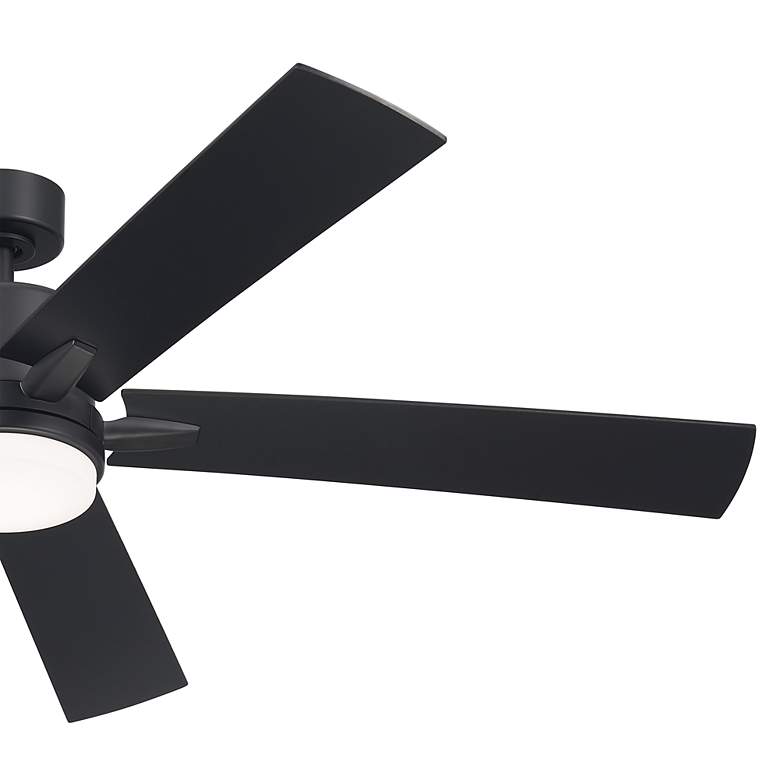 Image 4 60" Kichler Lucian Elite XL Satin Black LED Fan with Wall Control more views