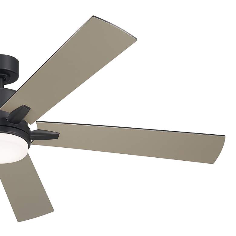 Image 5 60 inch Kichler Lucian Elite XL Satin Black LED Fan with Wall Control more views