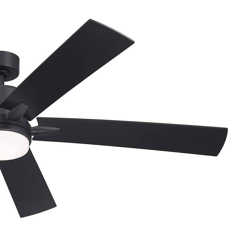 Image 6 60" Kichler Lucian Elite XL Satin Black LED Fan with Wall Control more views