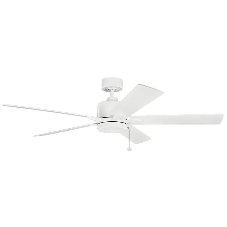 Image 3 60" Kichler Lucian II Matte White Pull-Chain Indoor Ceiling Fan