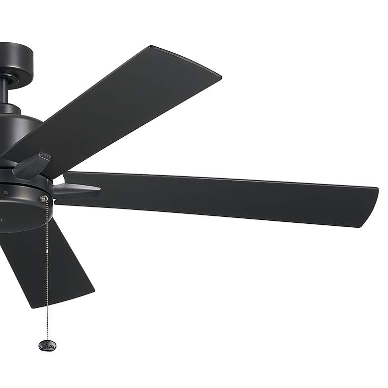 Image 4 60" Kichler Lucian II Satin Black Pull-Chain Indoor Ceiling Fan more views