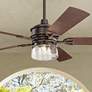 60" Kichler Lyndon Patio Bronze LED Wet Rated Fan with Wall Control