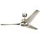 60" Kichler Motu Brushed Nickel Modern Ceiling Fan with Wall Control