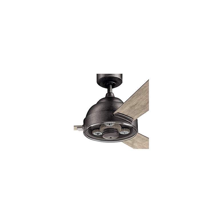 Image 4 60" Kichler Pinion Anvil Iron Gears Ceiling Fan with Wall Control more views