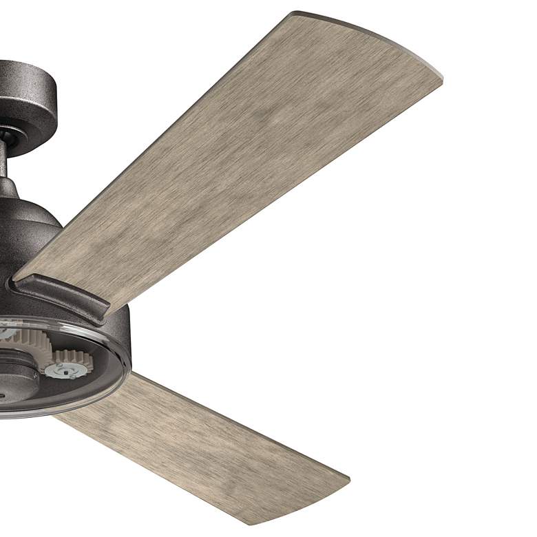 Image 6 60" Kichler Pinion Anvil Iron Gears Ceiling Fan with Wall Control more views