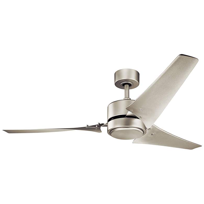 Image 3 60 inch Kichler Rana Nickel LED Wet Rated Ceiling Fan with Wall Control more views