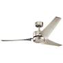 60" Kichler Rana Nickel LED Wet Rated Ceiling Fan with Wall Control