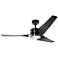60" Kichler Rana Satin Black LED Outdoor Ceiling Fan with Wall Control