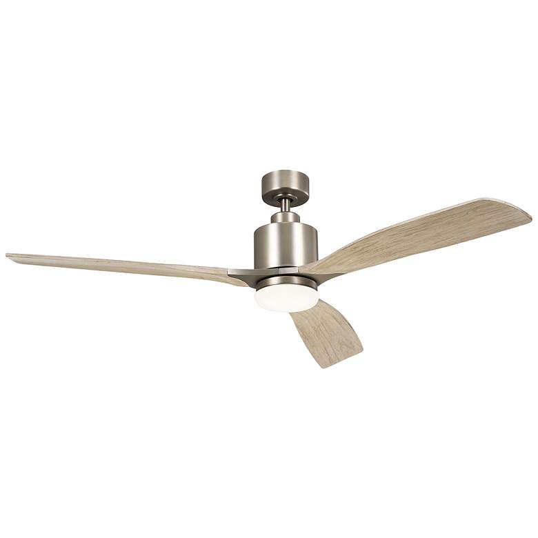 Image 2 60" Kichler Ridley II Pewter Indoor LED Ceiling Fan with Wall Control