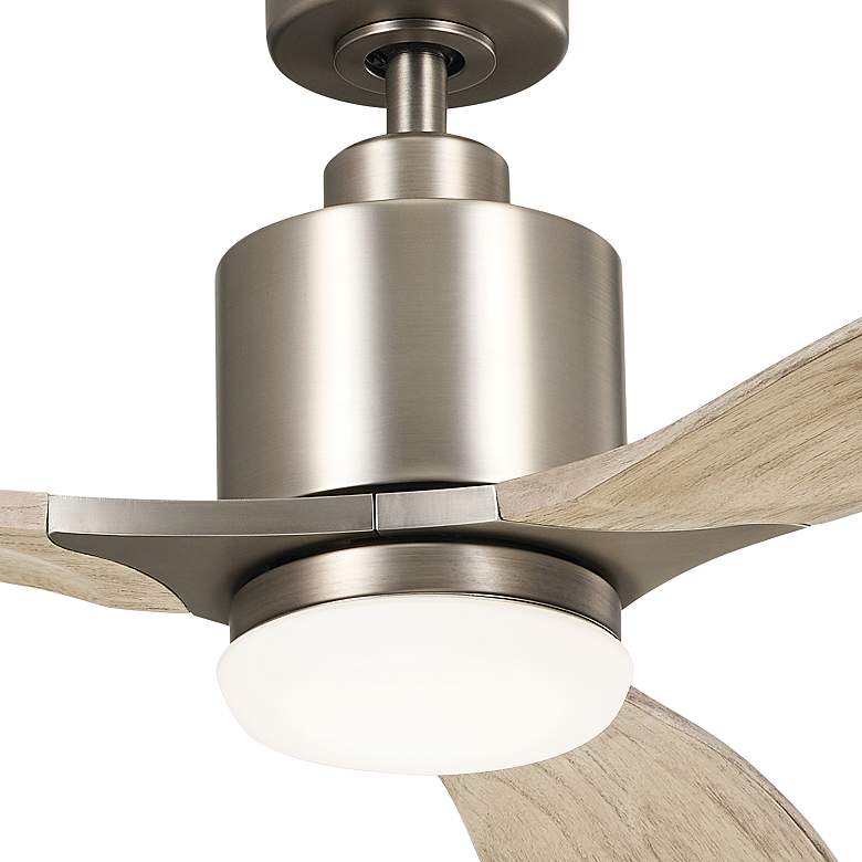 Image 3 60" Kichler Ridley II Pewter Indoor LED Ceiling Fan with Wall Control more views