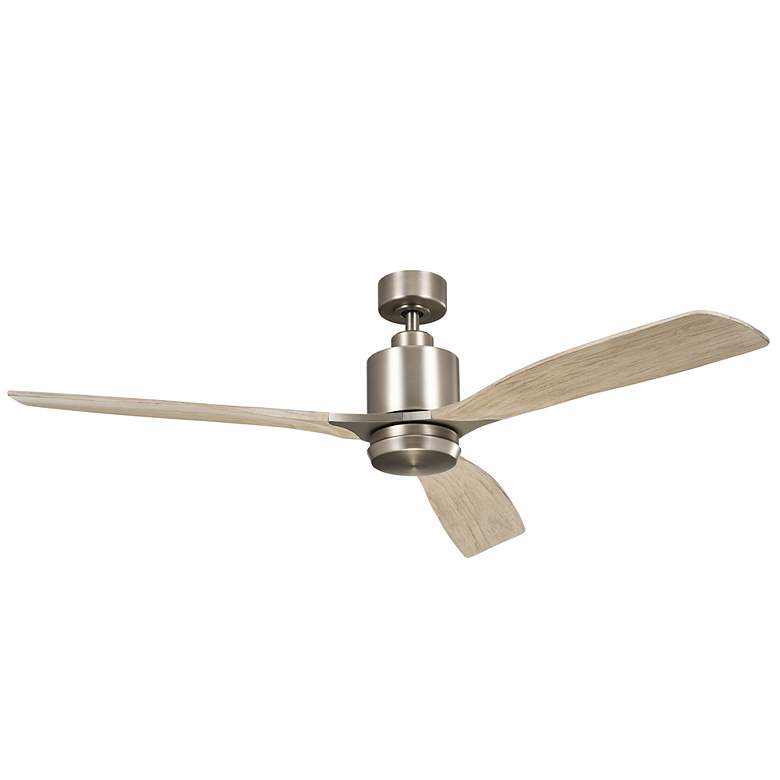 Image 3 60" Kichler Ridley II Pewter Indoor LED Ceiling Fan with Wall Control more views