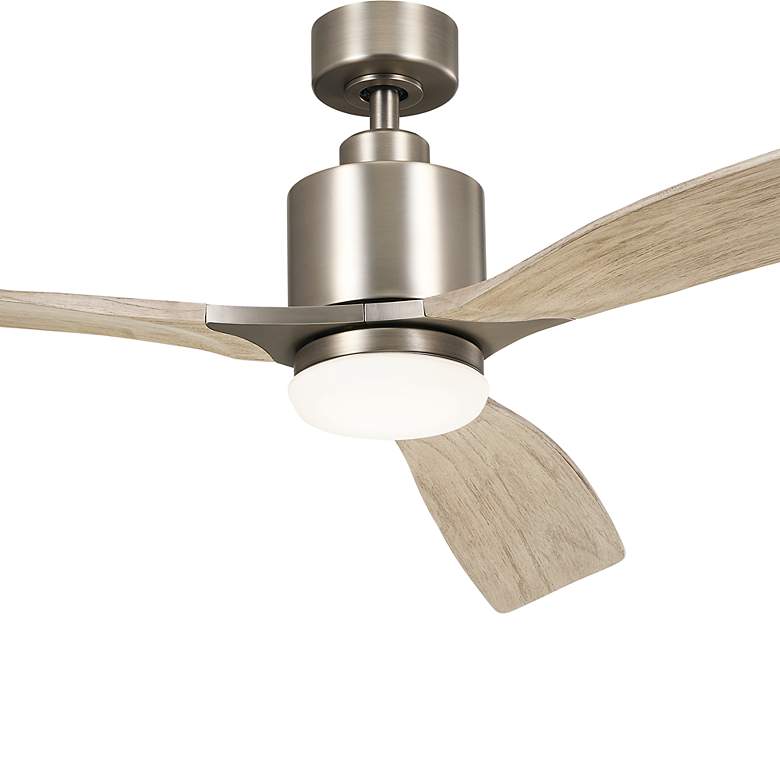 Image 4 60" Kichler Ridley II Pewter Indoor LED Ceiling Fan with Wall Control more views