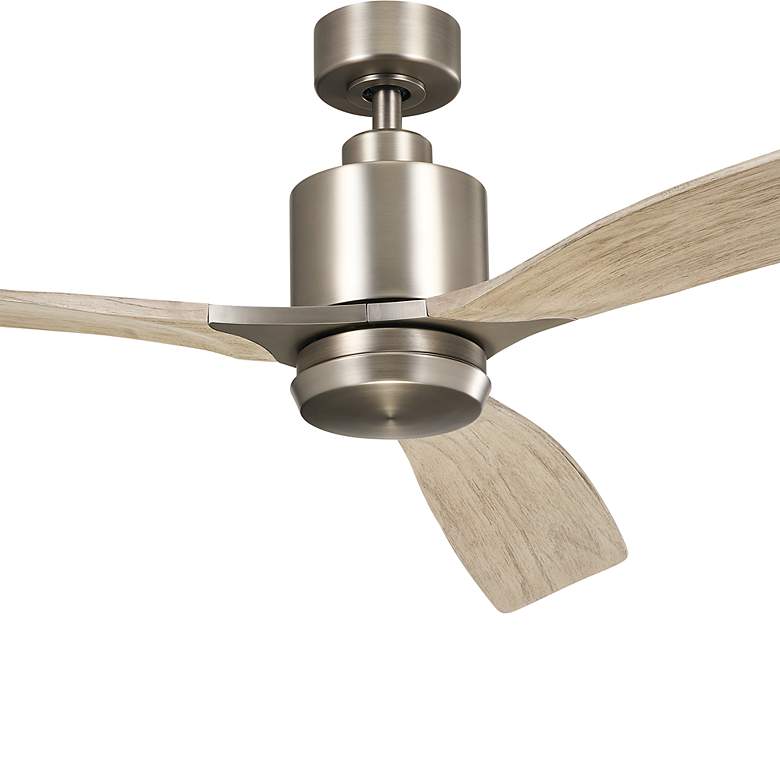 Image 5 60" Kichler Ridley II Pewter Indoor LED Ceiling Fan with Wall Control more views