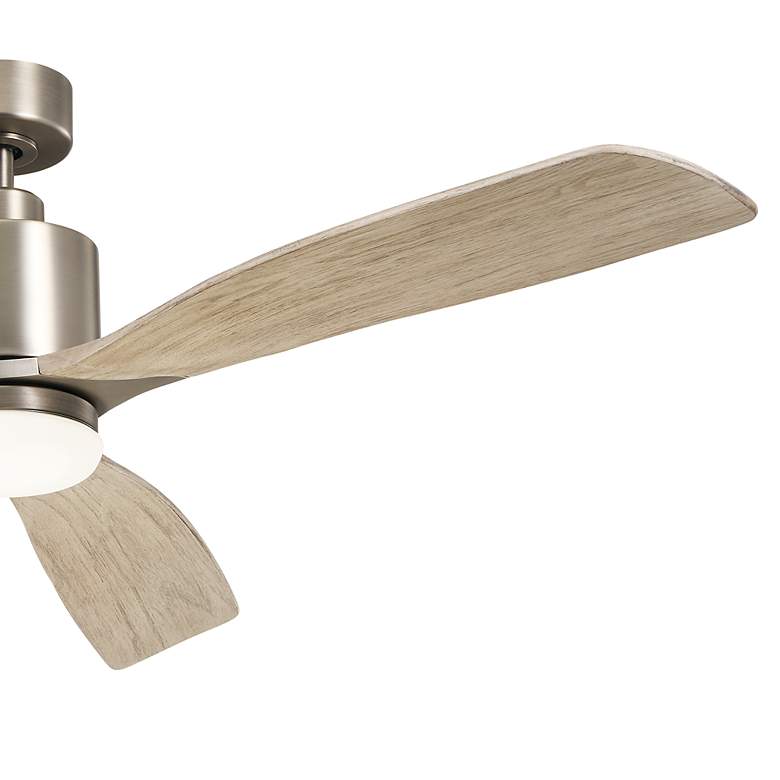Image 6 60" Kichler Ridley II Pewter Indoor LED Ceiling Fan with Wall Control more views