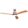 60" Kichler Ridley II Steel Indoor LED Ceiling Fan with Wall Control