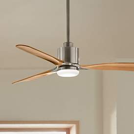 Image2 of 60" Kichler Ridley II Steel Indoor LED Ceiling Fan with Wall Control
