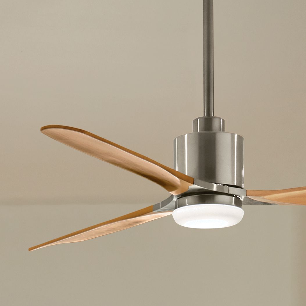 60" Kichler Ridley II Steel Indoor LED Ceiling Fan with Wall Control in scene