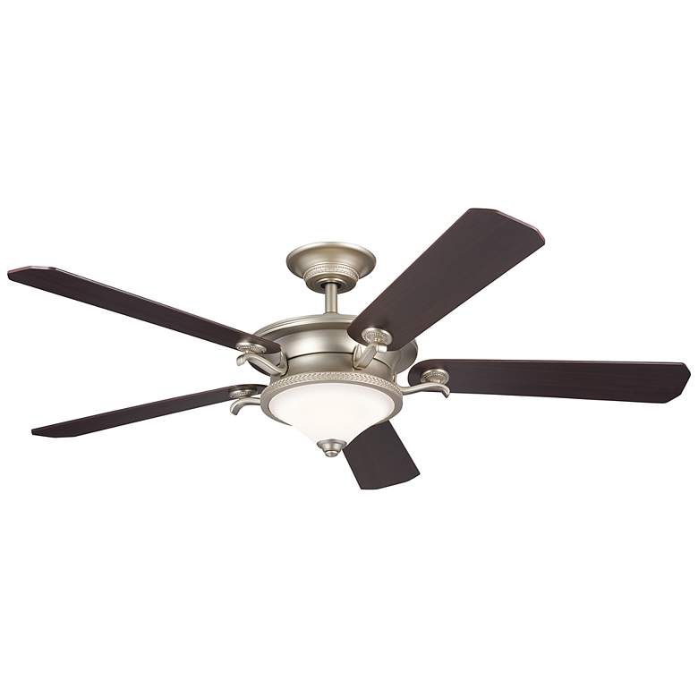 Image 3 60 inch Kichler Rise Brushed Nickel LED Indoor Ceiling Fan with Wall Unit