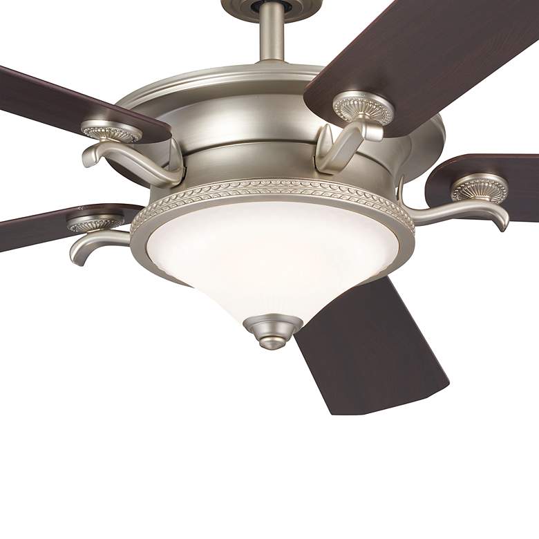 Image 5 60" Kichler Rise Brushed Nickel LED Indoor Ceiling Fan with Wall Unit more views