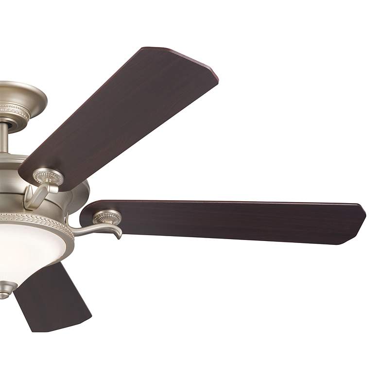 Image 5 60" Kichler Rise Brushed Nickel LED Indoor Ceiling Fan with Wall Unit more views