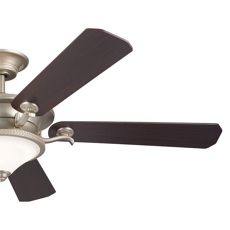 Image 5 60 inch Kichler Rise Brushed Nickel LED Indoor Ceiling Fan with Wall Unit more views