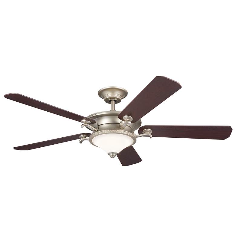 Image 6 60" Kichler Rise Brushed Nickel LED Indoor Ceiling Fan with Wall Unit more views