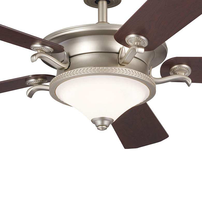 Image 7 60" Kichler Rise Brushed Nickel LED Indoor Ceiling Fan with Wall Unit more views