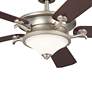 7_60" Kichler Rise Brushed Nickel LED Indoor Ceiling Fan with Wall Unit more views