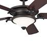 5_60" Kichler Rise Olde Bronze LED Indoor Ceiling Fan with Wall Control more views