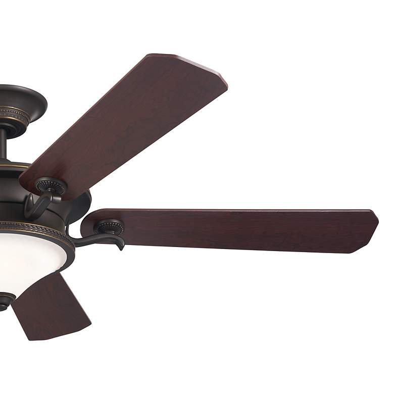 Image 6 60" Kichler Rise Olde Bronze LED Indoor Ceiling Fan with Wall Control more views