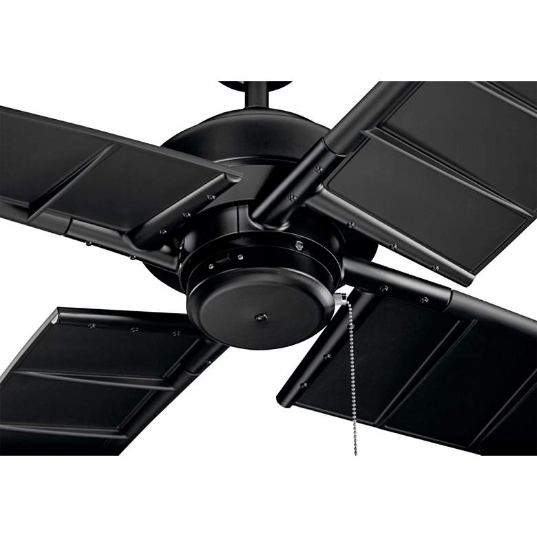 Image 3 60" Kichler Surrey Climates Black Wet Rated Pull Chain Ceiling Fan more views
