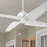 60" Kichler Surrey Climates Matte White Ceiling Fan with Pull Chain