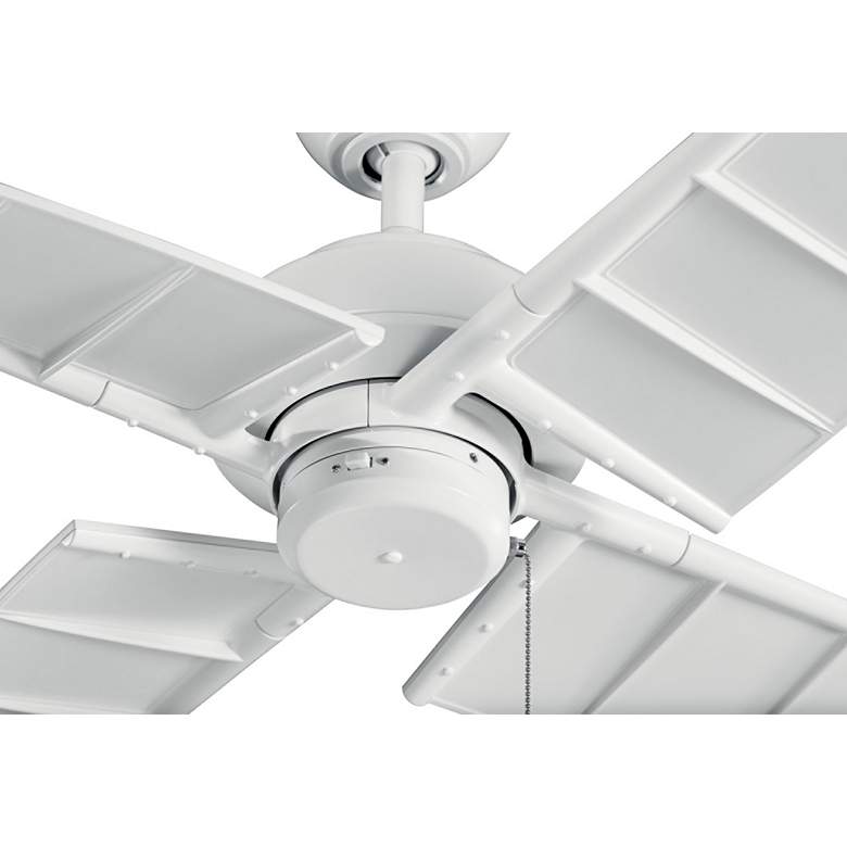 Image 3 60 inch Kichler Surrey Climates Matte White Ceiling Fan with Pull Chain more views