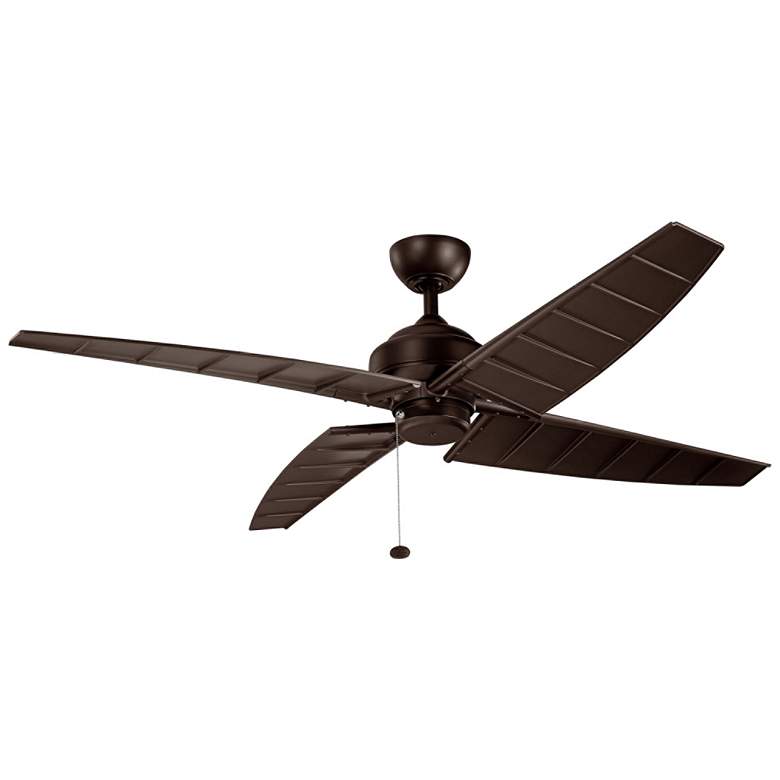 Image 2 60" Kichler Surrey Climates Natural Bronze Ceiling Fan with Pull Chain