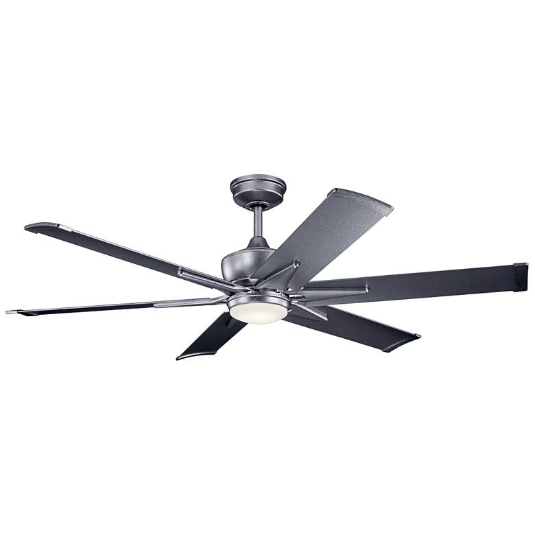 Image 3 60 inch Kichler Szeplo II Steel Wet Rated LED Fan with Wall Control