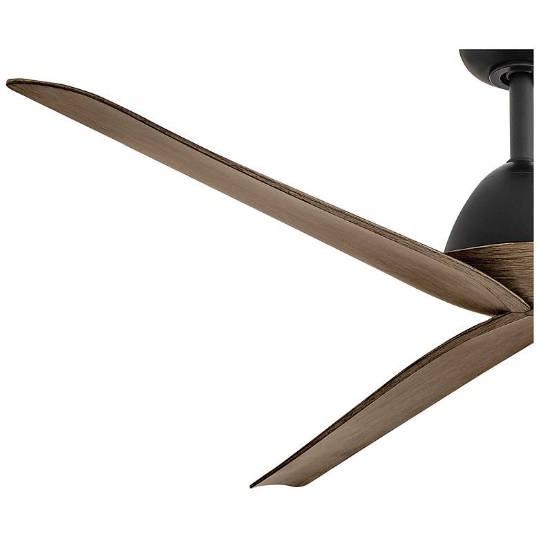 Image 5 60" Liv Matte Black Smart Ceiling Fan with Driftwood Blades more views