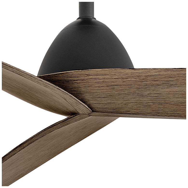 Image 6 60" Liv Matte Black Smart Ceiling Fan with Driftwood Blades more views