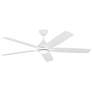 1_60" Lowden Matte White LED Smart Ceiling Fan