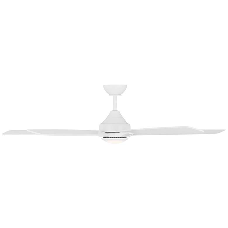 Image 2 60" Lowden Matte White LED Smart Ceiling Fan more views