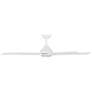 2_60" Lowden Matte White LED Smart Ceiling Fan more views