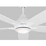 4_60" Lowden Matte White LED Smart Ceiling Fan more views