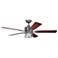 60" Lyndon Patio Weathered Steel Outdoor Ceiling Fan