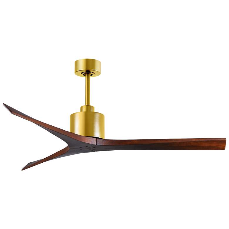 Image 1 60" Matthews Fan Company Mollywood Brushed Brass 3-Blade Ceiling Fan
