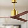 4_60" Matthews Fan Company Mollywood Brushed Brass 3-Blade Ceiling Fan more views