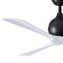 3_60" Matthews Irene 3 Matte Black and Matte White Remote Ceiling Fan more views