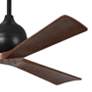3_60" Matthews Irene 3 Matte Black and Walnut Remote Ceiling Fan more views